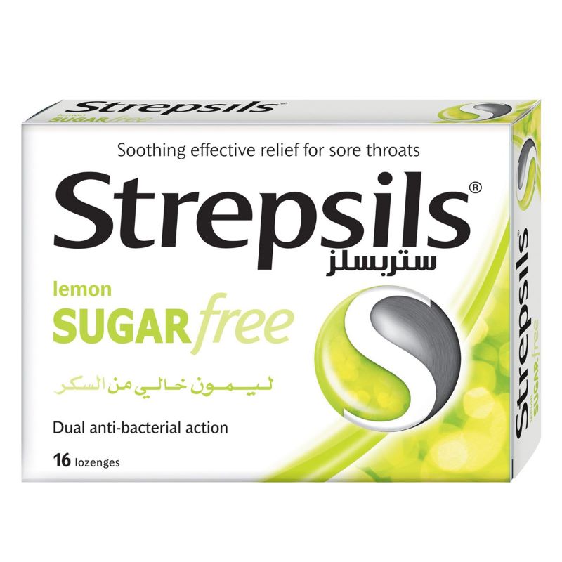Strepsils Lemon Sugar Free Lozenges