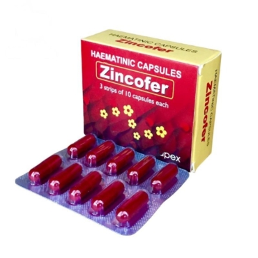 Zincofer Capsules 30'S